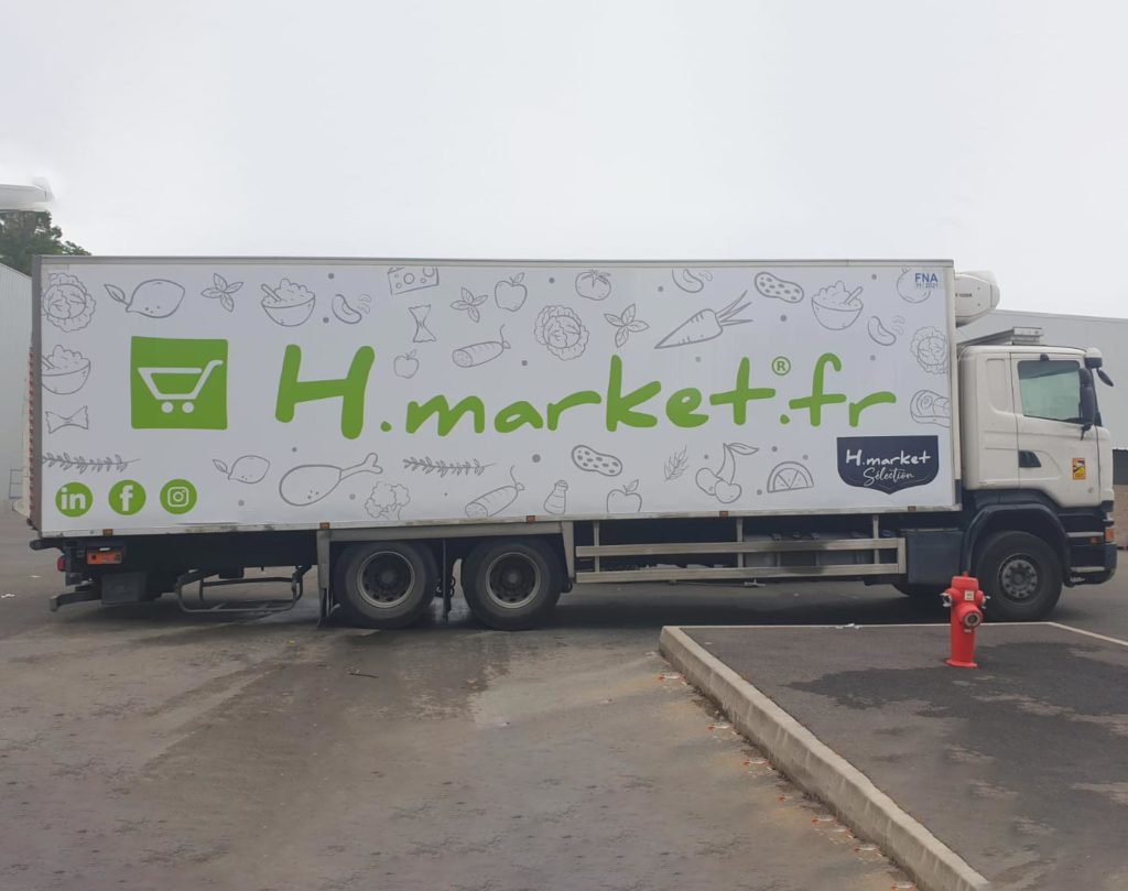Marquage camion H MARKET